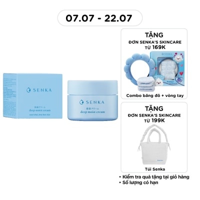SENKA - Kem Dưỡng Senka Deep Moist Cream Cấp Ẩm Chuyên Sâu 50g