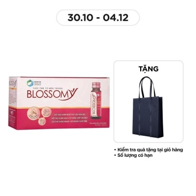 BLOSSOMY Thực Phẩm Bảo Vệ Sức Khỏe Blossomy Curcumin Tươi Trẻ Từ Bên Trong 50ml x 10 Chai