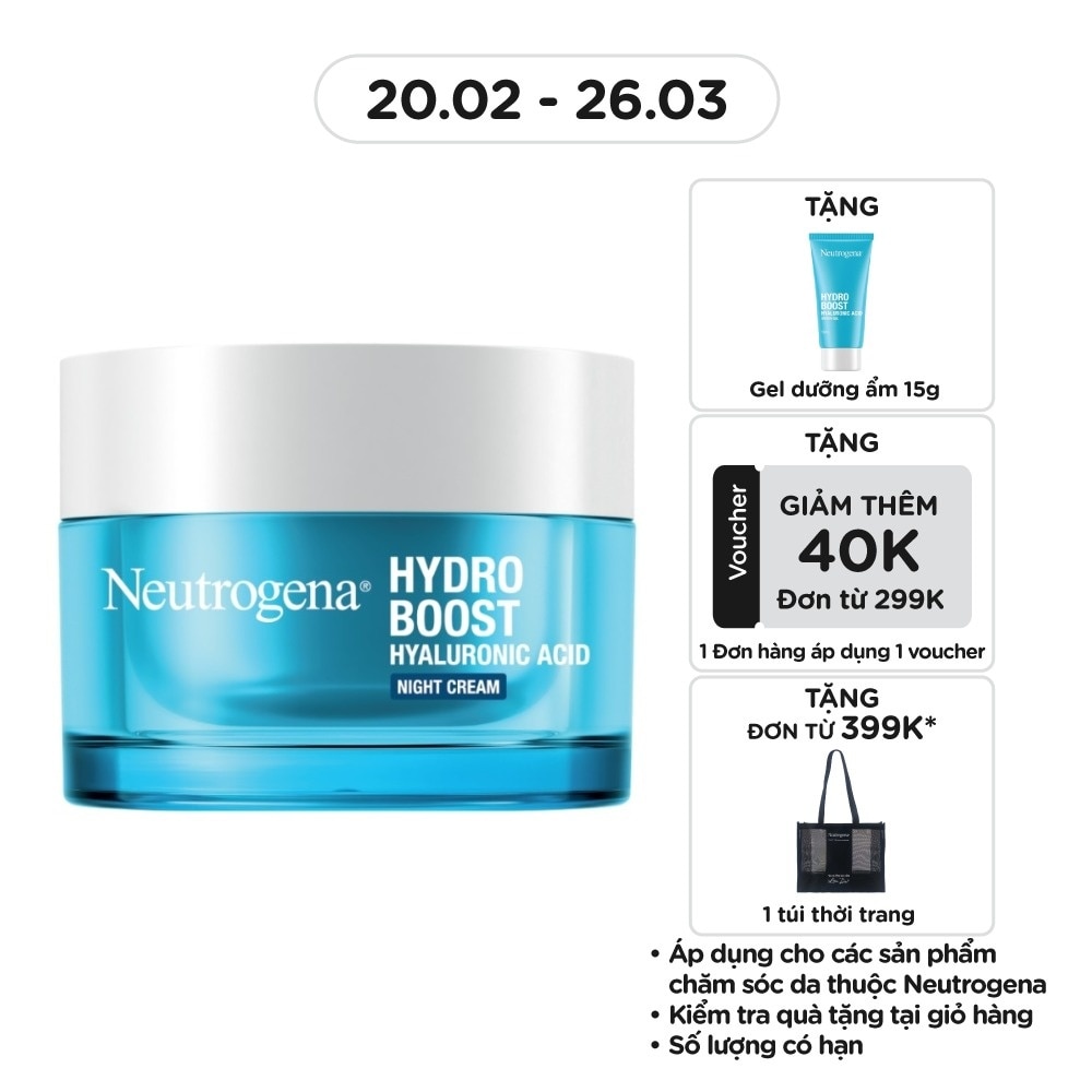 Mặt Nạ Ngủ Neutrogena 3D Hydro Boost Overnight Cấp Ẩm 50g