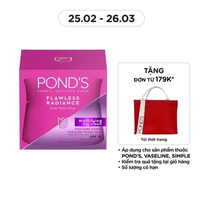 POND'S Kem Dưỡng Ẩm Ban Ngày Pond's Flawless Radiance Mattifying Day Cream SPF15 PA++ Làm Đều Màu Da 50g