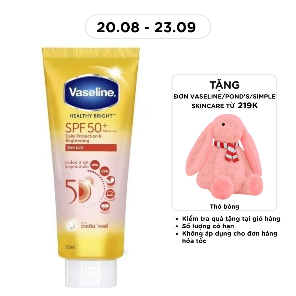 Tinh Chất Chống Nắng Toàn Thân Vaseline Brightening Serum SPF50+ PA++++ 300ml image