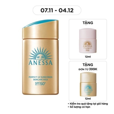 ANESSA Sữa Chống Nắng Anessa Dưỡng Da Kiềm Dầu Bảo Vệ Hoàn Hảo Perfect UV SPF50+ PA++++ 60ml