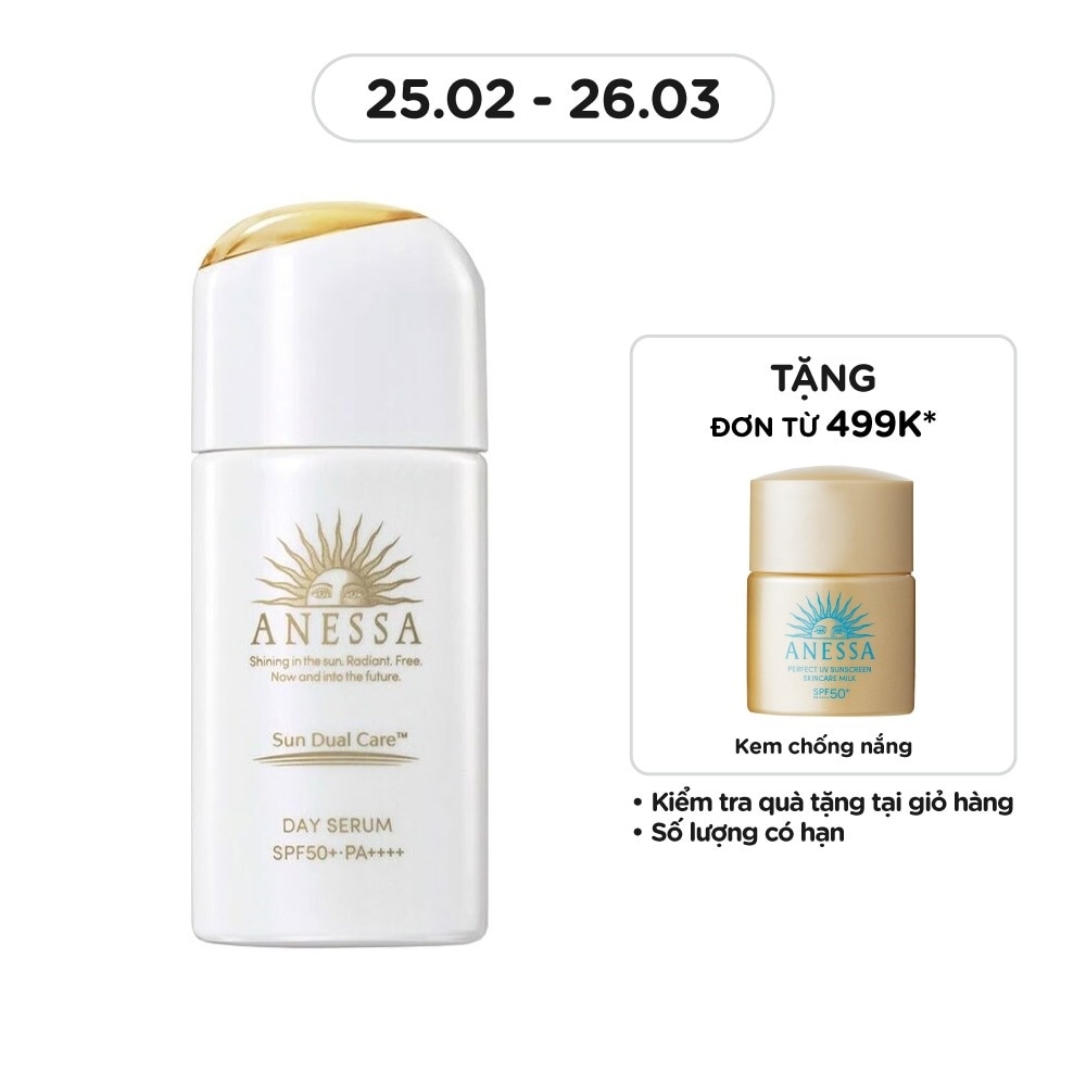 Serum Chống Nắng Anessa Dưỡng Da Nâng Tông Sun Dual Care SPF50+ PA++++ 30ml