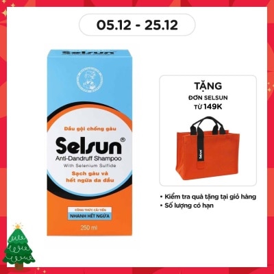 SELSUN Dầu Gội Selsun Sạch Gàu Anti-Dandruff Shampoo 250ml