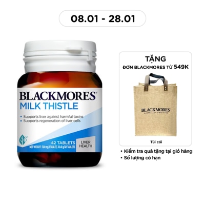 BLACKMORES Thực Phẩm Bảo Vệ Sức Khỏe Blackmores Milk Thistle Hỗ Trợ Sức Khỏe Gan 42 Viên