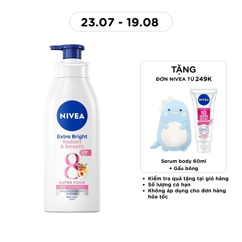 Sữa Dưỡng Thể Nivea Dưỡng Da Sáng Mịn 350ml image