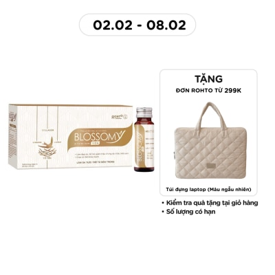 BLOSSOMY Thực Phẩm Bảo Vệ Sức Khỏe Blossomy Premium Yến Làn Da Tươi Trẻ Từ Bên Trong 50ml x 10 Chai