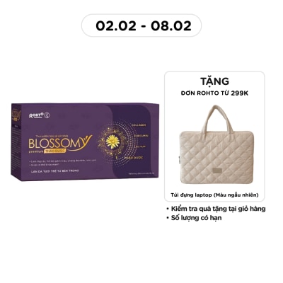 BLOSSOMY Thực Phẩm Bảo Vệ Sức Khỏe Blossomy Premium Thảo Dược Làn Da Tươi Trẻ Từ Bên Trong 50ml x 10 Chai