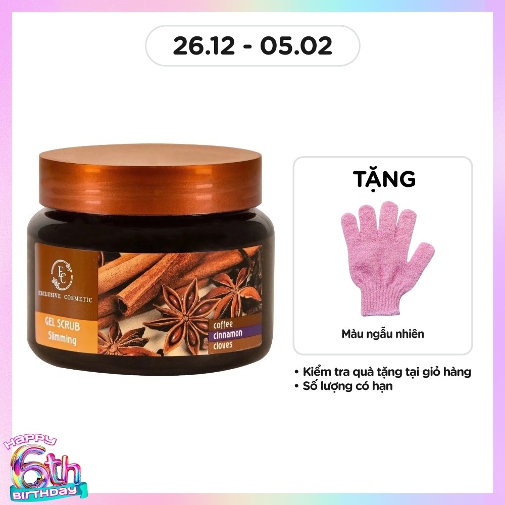 Tẩy Tế Bào Chết Body Exclusive Cosmetic Cà Phê Quế Đinh Hương 380g