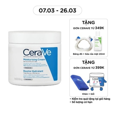 CERAVE Kem Dưỡng Ẩm CeraVe Moisturising Cream Dành Cho Da Khô 454g