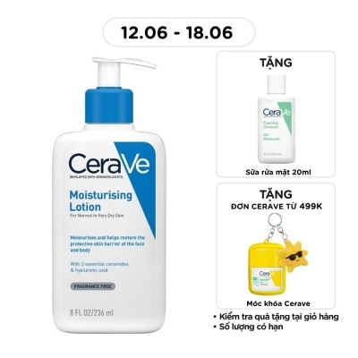 CERAVE - Sữa Dưỡng Ẩm CeraVe Moisturising Lotion Dành Cho Da Khô 236ml
