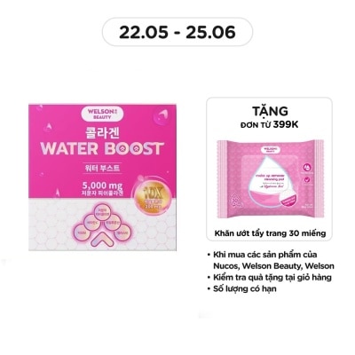 WELSON BEAUTY Thực Phẩm Bổ Sung Nước Uống Collagen Welson Beauty Collagen Water Boost Hộp 6 chai x 50ml