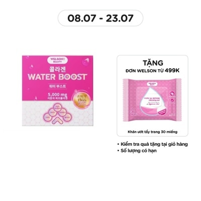 WELSON BEAUTY Thực Phẩm Bổ Sung Nước Uống Collagen Welson Beauty Collagen Water Boost Hộp 6 chai x 50ml