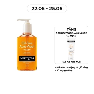NEUTROGENA Sữa Rửa Mặt Neutrogena Cho Da Mụn Oil-Free Acne 175ml