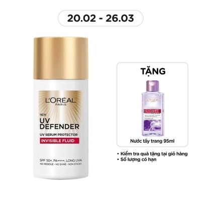 L'OREAL PARIS Dưỡng Chất Chống Nắng L'Oreal Paris Uv Defender Serum Protector Invisible Fluid 50ml