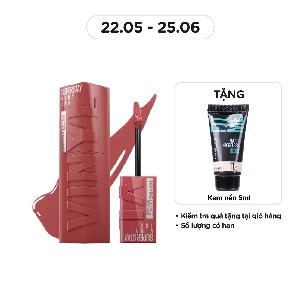 MAYBELLINE NEW YORK Super Stay Vinyl Ink 4.2ml .#115 Peppy