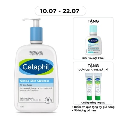 CETAPHIL - Sữa Rửa Mặt Cetaphil Gentle Skin Cleanser 1 Lít