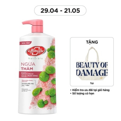 LIFEBUOY Sữa Tắm Lifebuoy Bảo Vệ Khỏi Vi Khuẩn Cica & Muối Hồng 800g