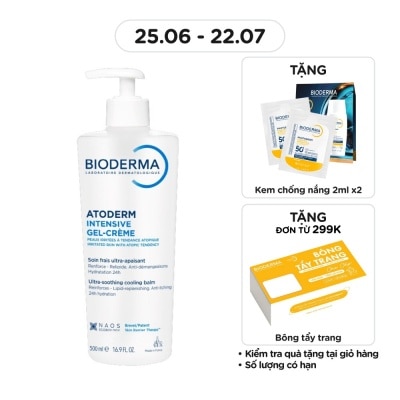 BIODERMA - Gel Dưỡng Ẩm Bioderma Atoderm Intensive Gel-Crème 500ml
