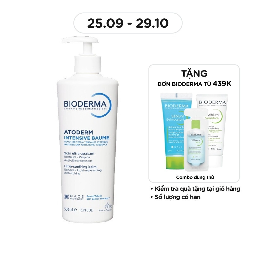 Kem Dưỡng Ẩm Bioderma Atoderm Intensive Baume 500ml