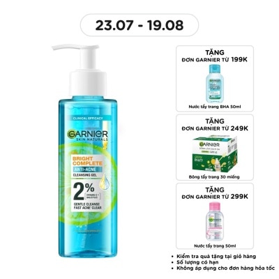 GARNIER - Skin Naturals Bright Complete Anti-Acne Cleansing Gel 120ml image