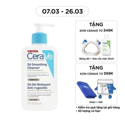 CERAVE Sữa Rửa Mặt CeraVe SA Smoothing Cleanser Làm Sạch Dịu Nhẹ 236ml