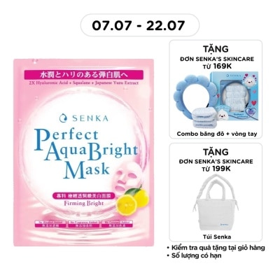 SENKA - Mặt Nạ Senka Perfect Aqua Bright Mask Firming Bright 21g