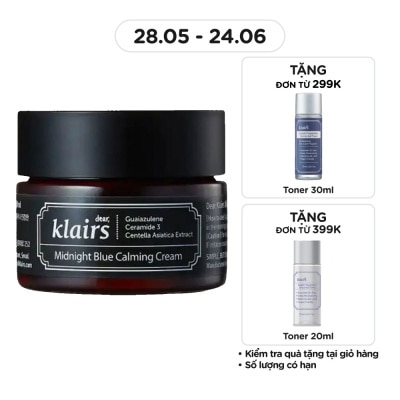 DEAR KLAIRS - Kem Dưỡng Dear Klairs Làm Dịu Và Phục Hồi Da Midnight Blue Calming Cream 30ml