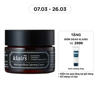 DEAR KLAIRS Kem Dưỡng Dear Klairs Làm Dịu Và Phục Hồi Da Midnight Blue Calming Cream 30ml