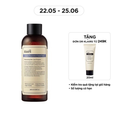 DEAR KLAIRS Nước Hoa Hồng Có Mùi Dear Klairs Dưỡng Ẩm Da Và Làm Mềm Da Supple Preparation Facial 180ml