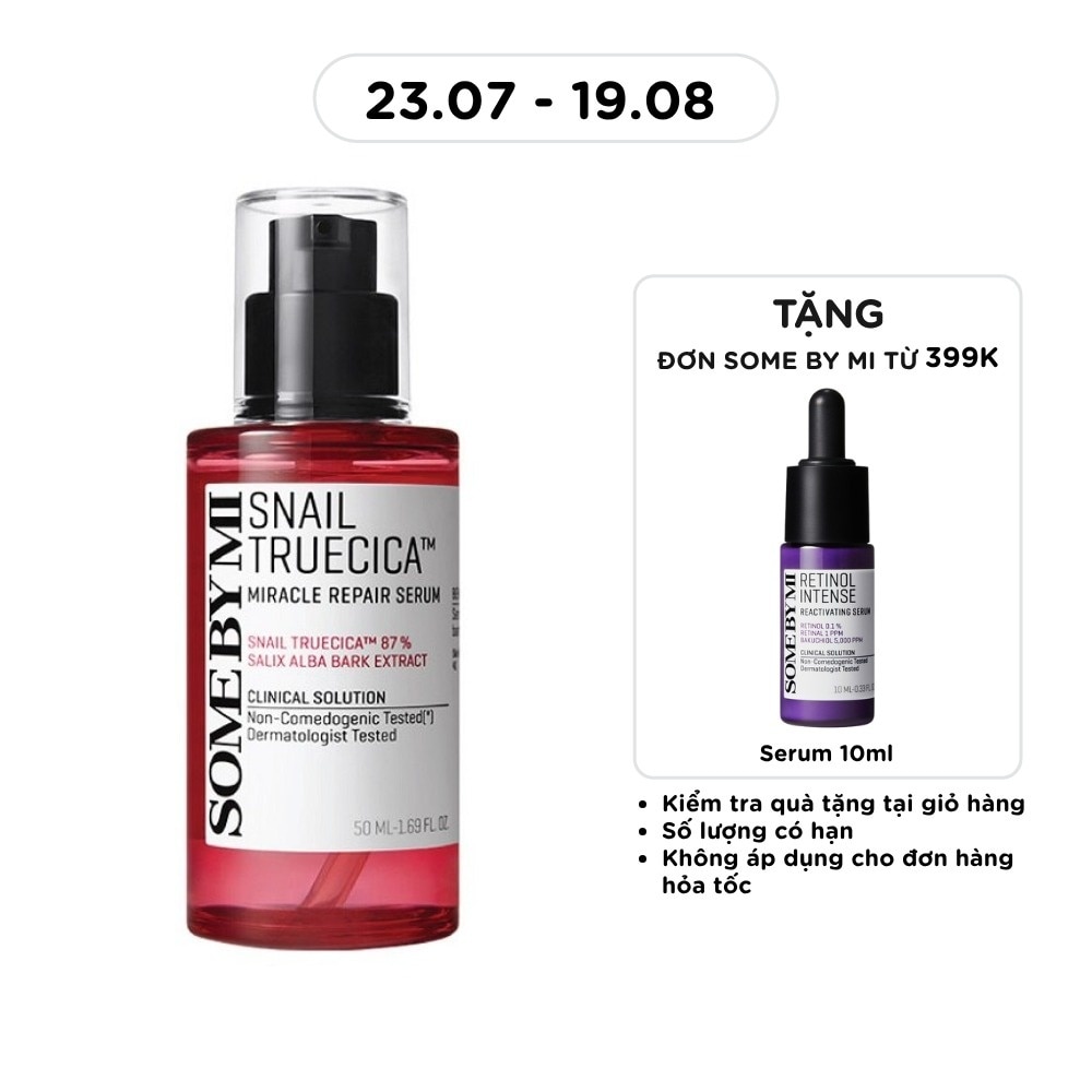Tinh Chất Some By Mi Snail Truecica Miracle Repair Serum Phục Hồi Da Cải Thiện Vết Thâm Sẹo Lõm 50ml