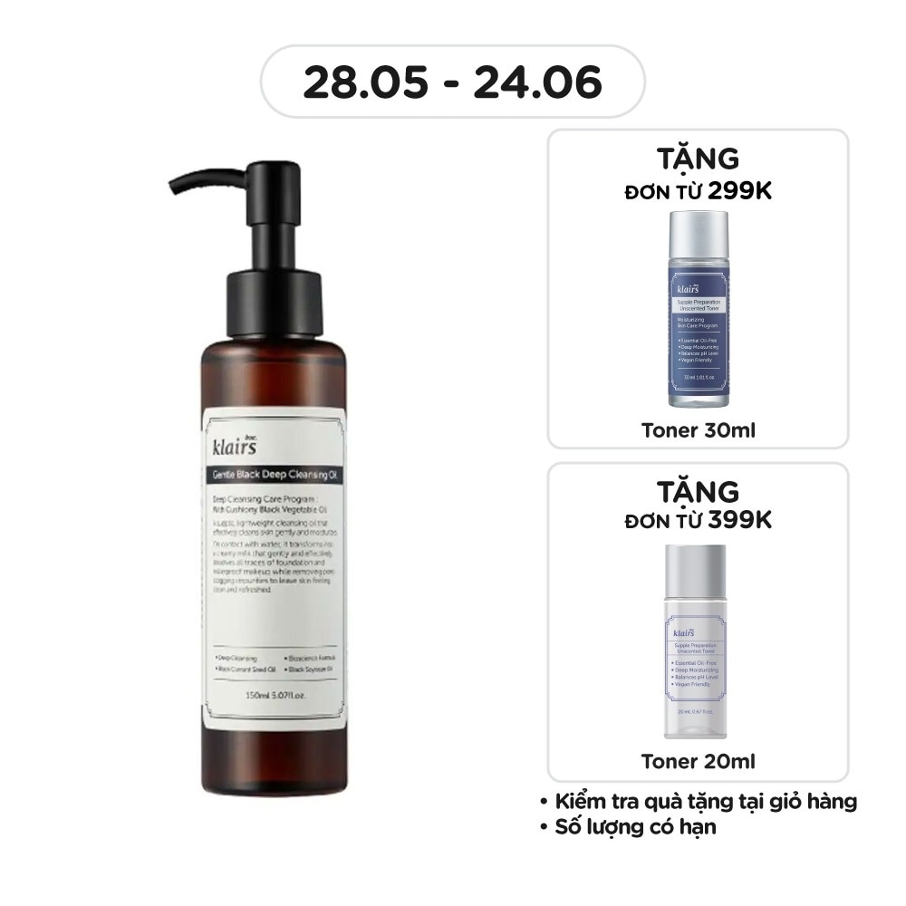 Gentle Black Deep Cleansing Oil 150ml