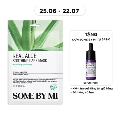 SOME BY MI - Mặt Nạ Giấy Some By Mi Tinh Chất Lô Hội Real Aloe Soothing Care Mask 20g