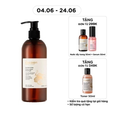 COCOON - Gel Tắm Cocoon Winter Melon Reducing Back Acne Giảm Mụn Lưng 310ml