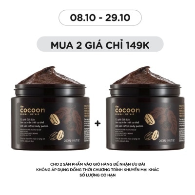 COCOON Tẩy Da Chết Cocoon Dak Lak Coffee Body Polish Từ Cà Phê Đak Lak 200ml