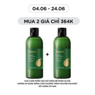 COCOON - Dầu Gội Bưởi Cocoon Giảm Gãy Rụng và Làm Mềm Tóc Pomelo Shampoo 310ml