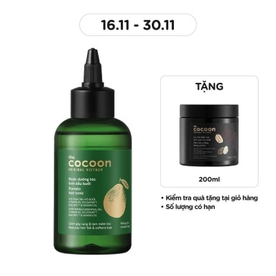 COCOON Nước Dưỡng Tóc Cocoon Tinh Dầu Bưởi Pomelo Hair Tonic 140ml