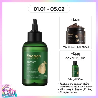 COCOON Nước Dưỡng Tóc Cocoon Tinh Dầu Bưởi Pomelo Hair Tonic 140ml