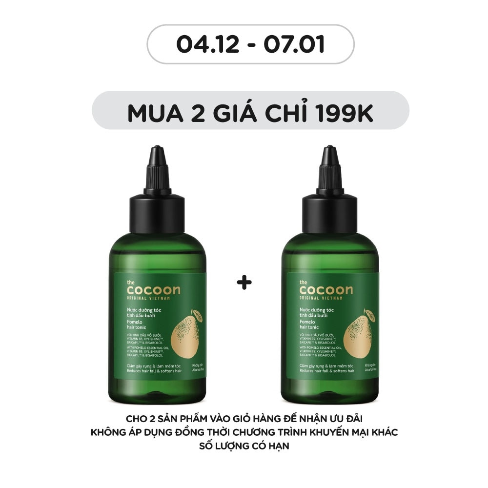 Nước Dưỡng Tóc Cocoon Tinh Dầu Bưởi Pomelo Hair Tonic 140ml