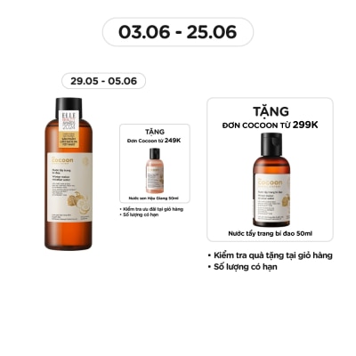 COCOON Nước Tẩy Trang Cocoon Winter Melon Bí Đao Làm Sạch Da Và Giảm Dầu 500ml