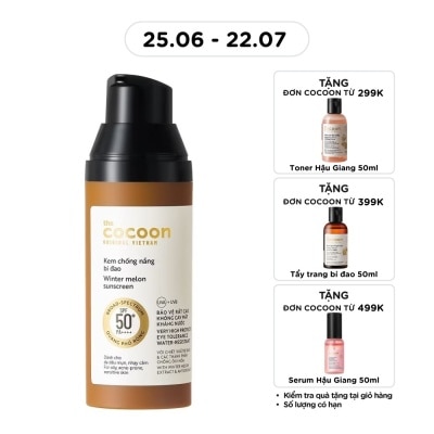 COCOON - Kem Chống Nắng Bí Đao Cocoon Winter Melon Sunscreen SPF 50+ PA++++ 50ml