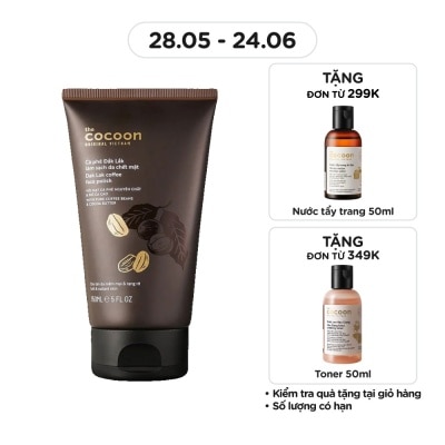COCOON - Face Polish Dak Lak Coffee And Cocoa Butter For Soft And Radiant Skin 150ml