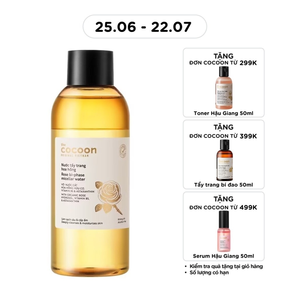 Nước Tẩy Trang Cocoon Hoa Hồng 310ml
