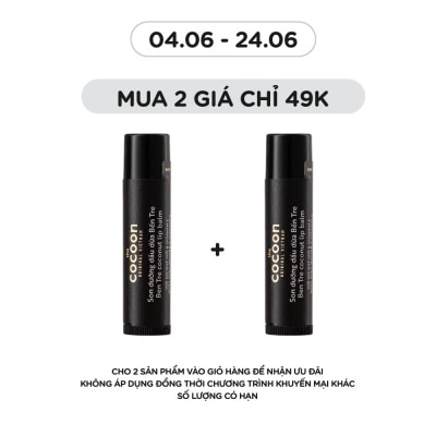 COCOON - Lip Balm Coconut Ben Tre With Shea Butter & Vitamin E 5g