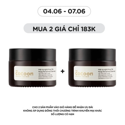 COCOON - Mặt Nạ Nghệ Hưng Yên Cocoon Turmeric Face Mask Giúp Da Rạng Rỡ & Mịn Màng 30ml