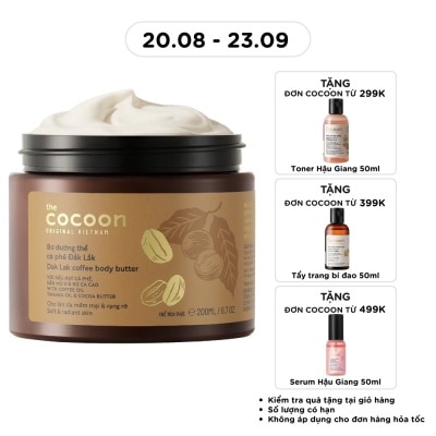 COCOON Bơ Dưỡng Thể Cocoon Dak Lak Coffee Body Butter Từ Cà Phê Đắk Lắk 200ml image