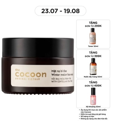 COCOON - Face Masks Winter Melon With Centella & Tea Tree Balance Oil & Reduce Pimples 30ml image