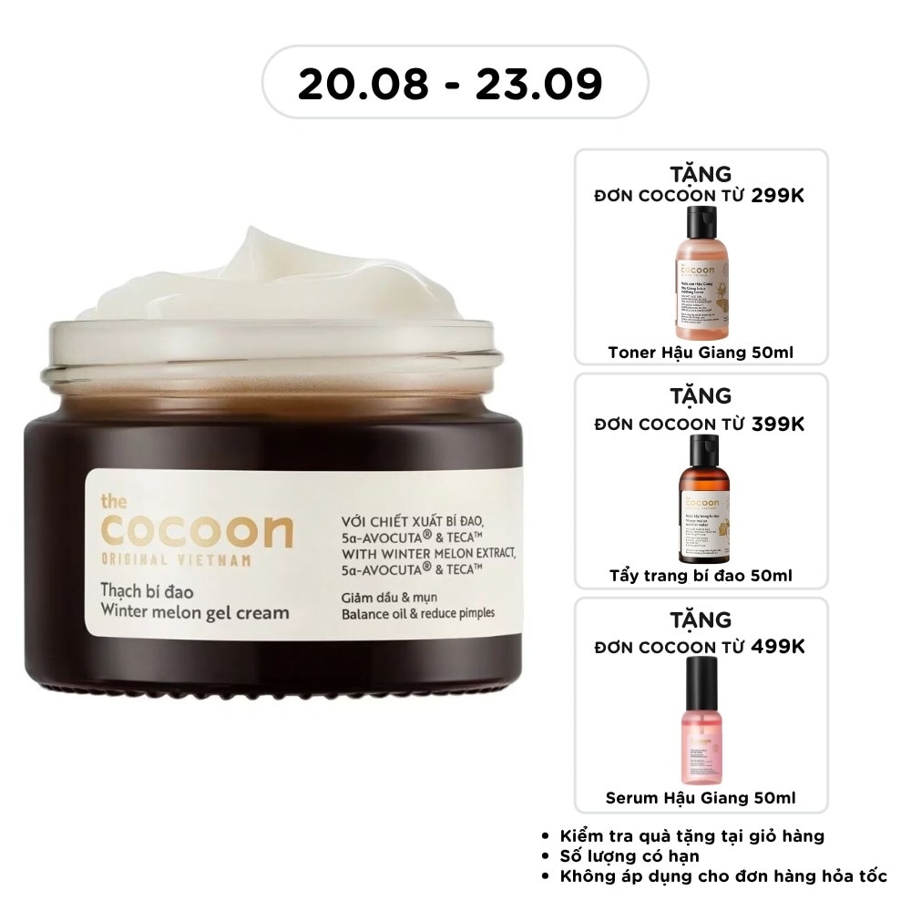 Thạch Bí Đao Dưỡng Ẩm Cocoon Giảm Dầu và Mụn Winter Melon Gel Cream 30ml image