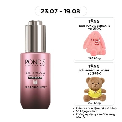 POND'S - Tinh Chất Pond's Sáng Da Ban Đêm Bright Miracle Ultimate Clarity Night Serum Niasorcinol 30g image