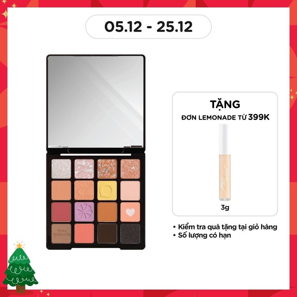 Bảng Phấn Mắt 16 Màu Lemonade Aesthetic Eyeshadow Palette 20.8g Version 2